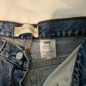 vintage levis cropped flared cut
